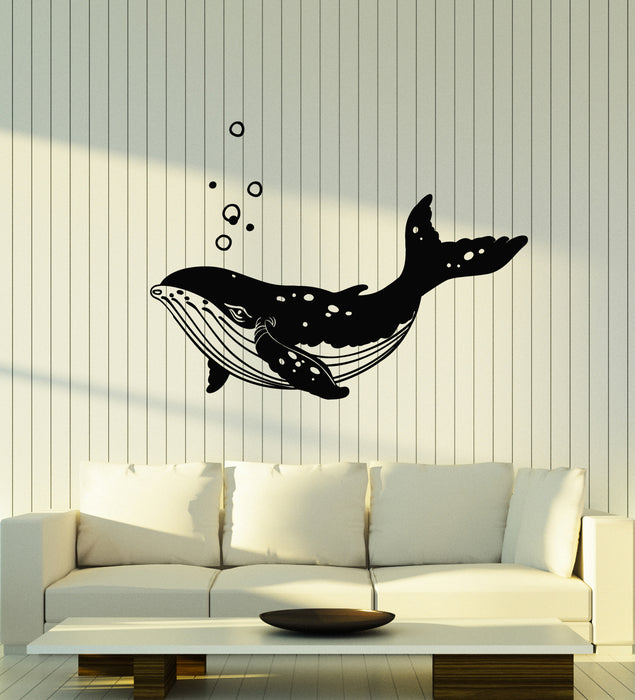 Vinyl Wall Decal Sea Animal Killer Whale Orca Big Fish Ocean Style Stickers Mural (g3700)