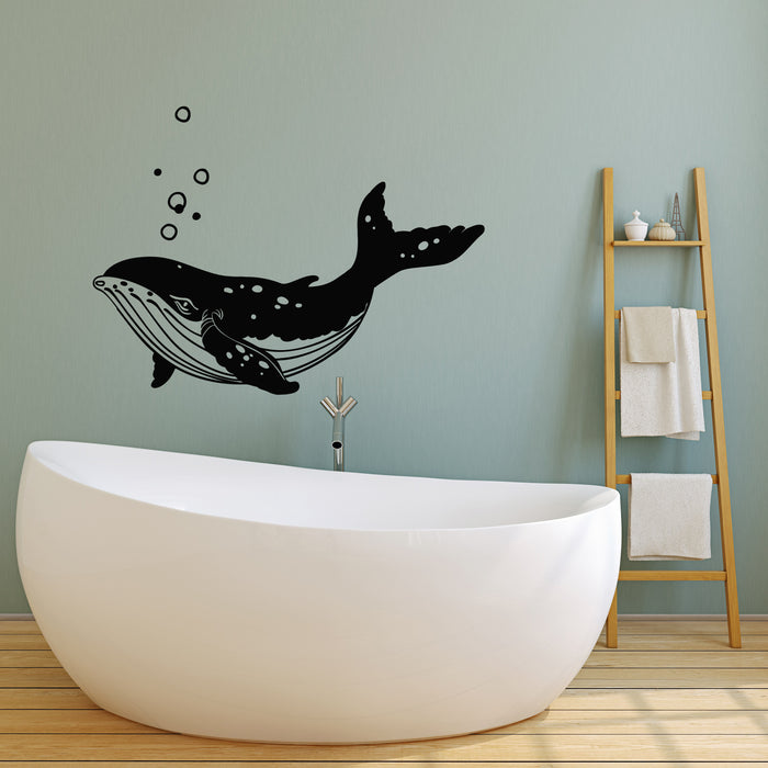 Vinyl Wall Decal Sea Animal Killer Whale Orca Big Fish Ocean Style Stickers Mural (g3700)