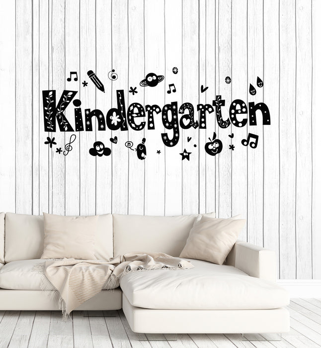 Vinyl Wall Decal Kindergarten Children Decor Nursery School Stickers Mural (g5825)