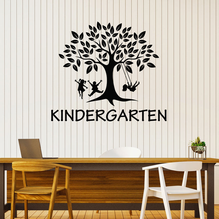 Vinyl Wall Decal Kindergarten Children Decor Nursery Tree Stickers Mural (g8342)