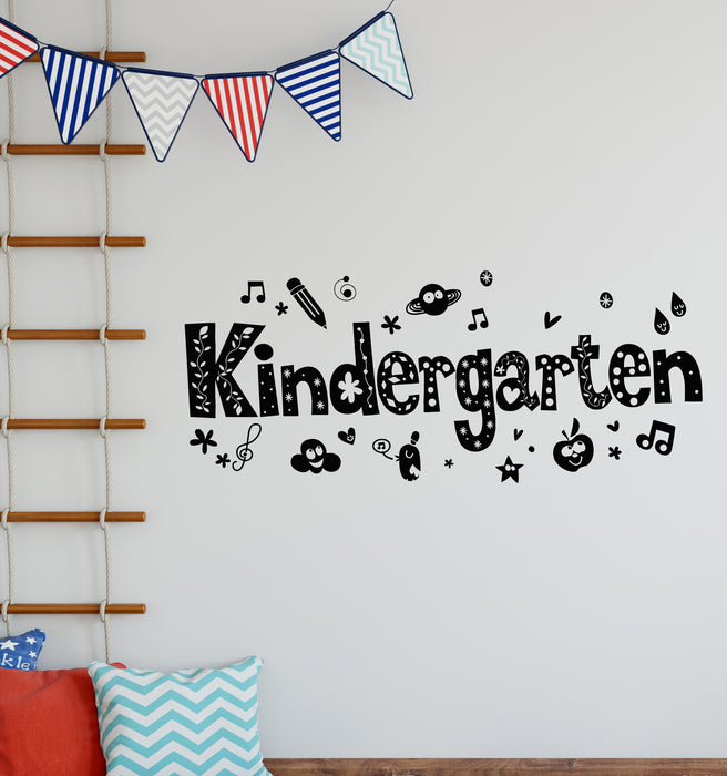 Vinyl Wall Decal Kindergarten Children Decor Nursery School Stickers Mural (g5825)
