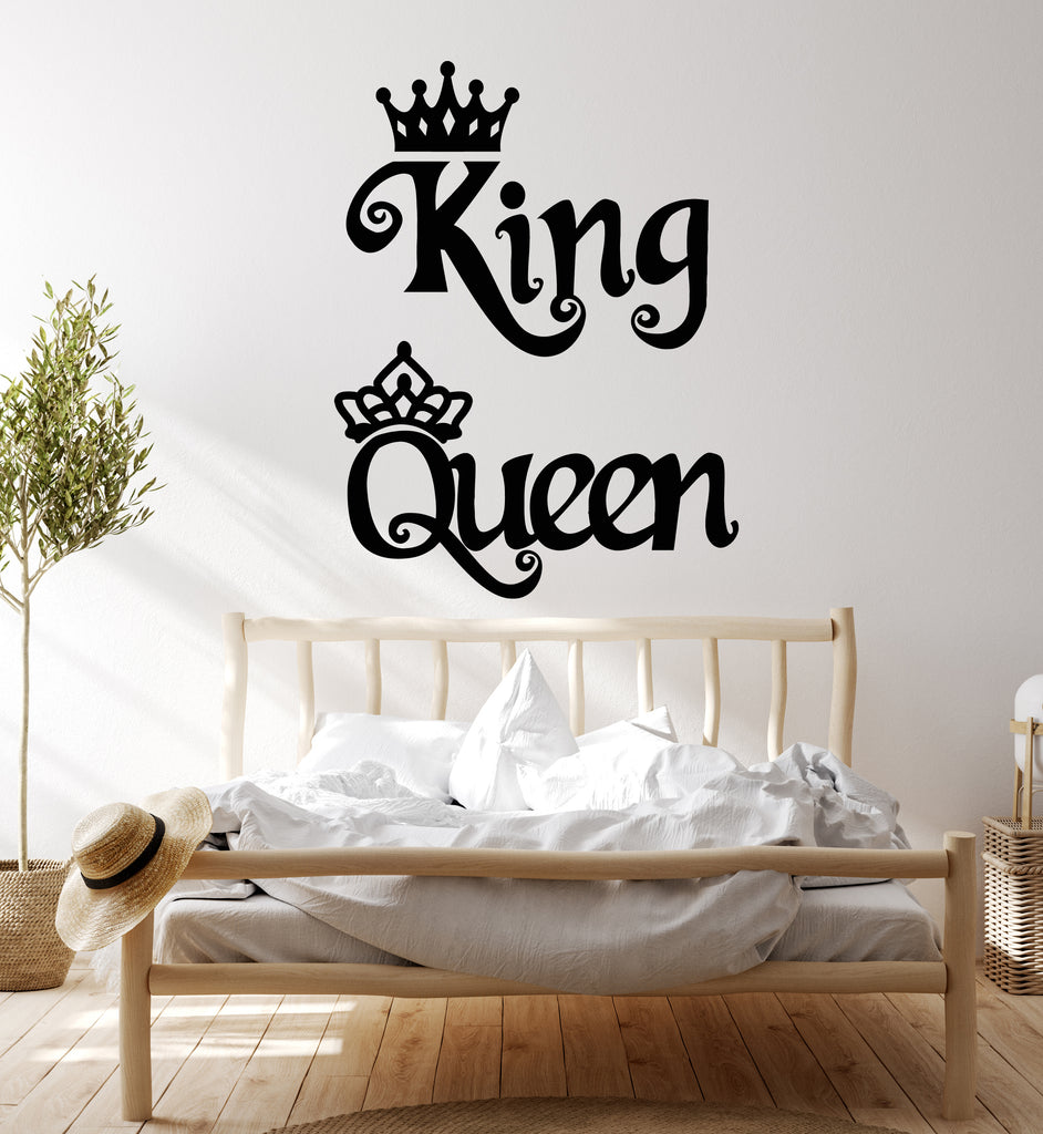 Queen Crown Vinyl Wall Decal Stickers Bedroom Décor Words Inspiring Le —  Wallstickers4you