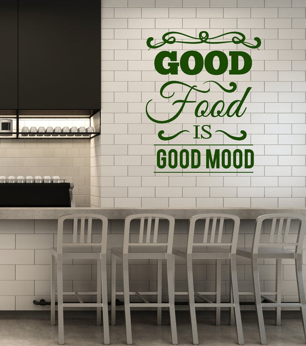 Vinyl Wall Decal Healthy Food Quote Words Kitchen Dining Room Interior Stickers Mural (ig5833)