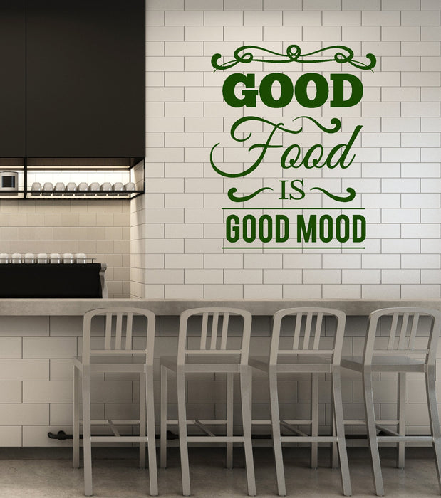 Vinyl Wall Decal Healthy Food Quote Words Kitchen Dining Room Interior Stickers Mural (ig5833)