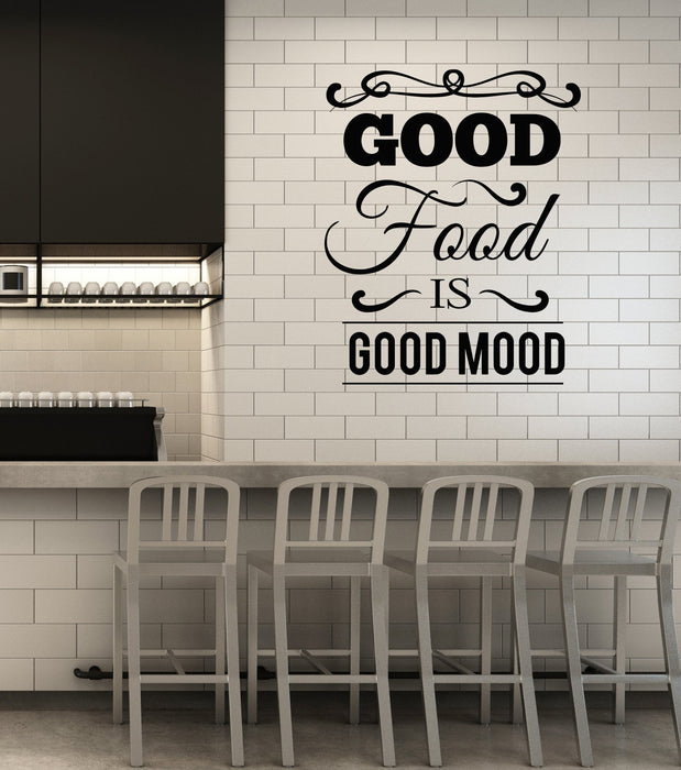 Vinyl Wall Decal Healthy Food Quote Words Kitchen Dining Room Interior Stickers Mural (ig5833)