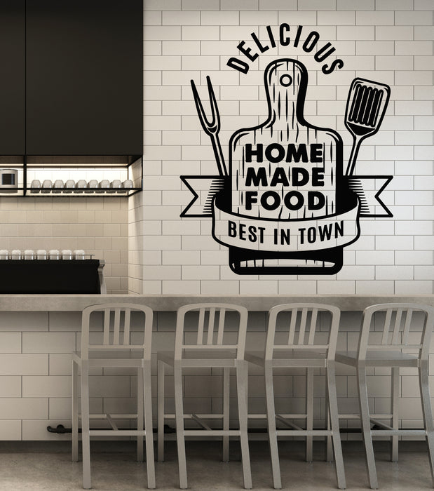 Vinyl Wall Decal Cutting Board Food Delicious Kitchen Restaurant Stickers Mural (g1913)