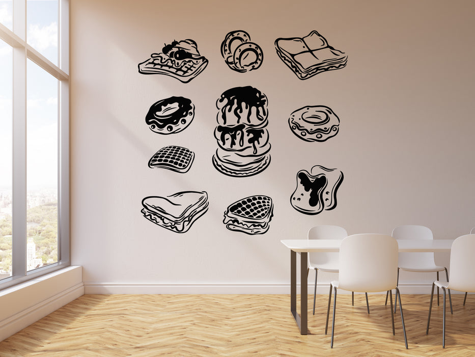 Vinyl Wall Decal Confectionery Pastry Shop Cakes Kitchen Dining Room Stickers Mural (g2172)