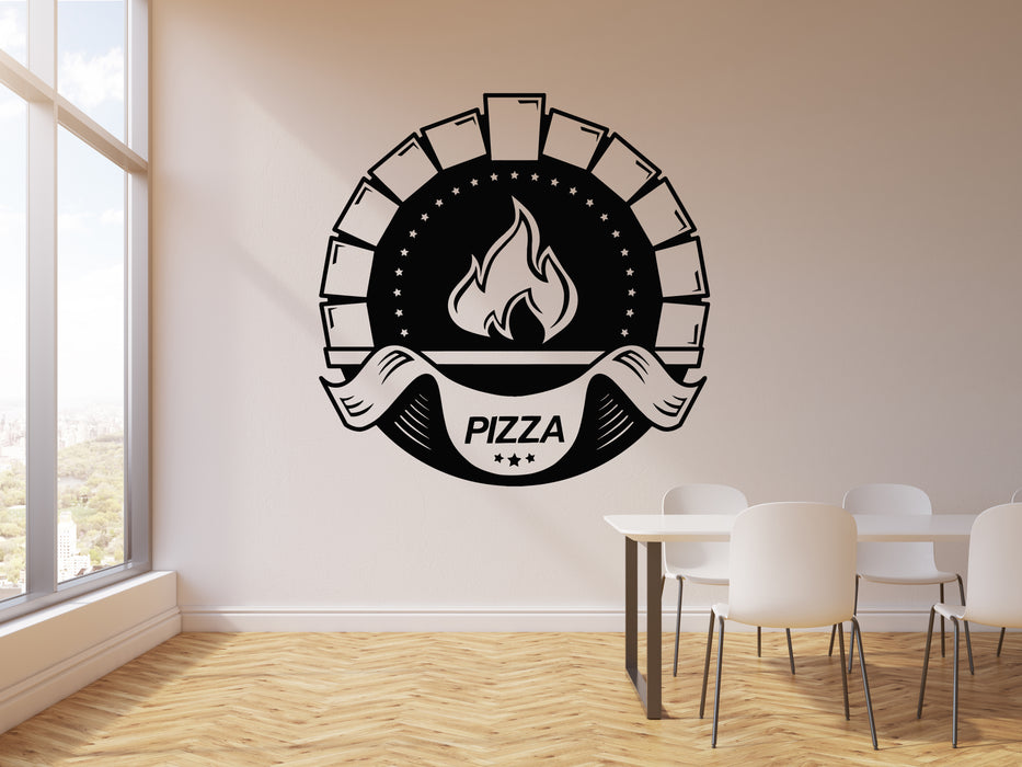 Vinyl Wall Decal Kitchen Bakery Oven Pizza Pizzeria Restaurant Stickers Mural (g4580)