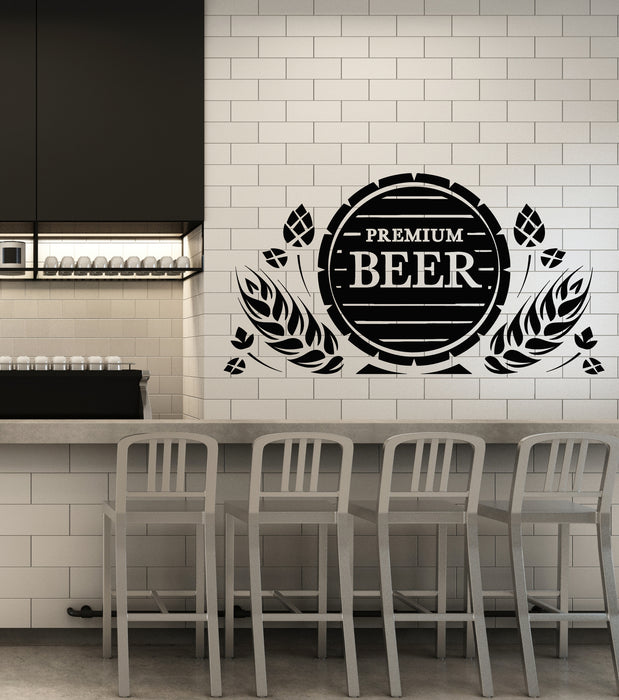 Vinyl Wall Decal Kitchen Barrel Of Beer House Drinking Bar Pub Stickers Mural (g7946)