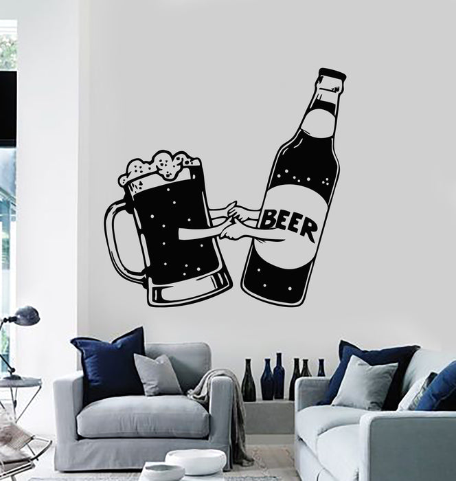 Vinyl Wall Decal Kitchen Drink Beer House Alcohol Pub Bar Stickers Mural (g5184)