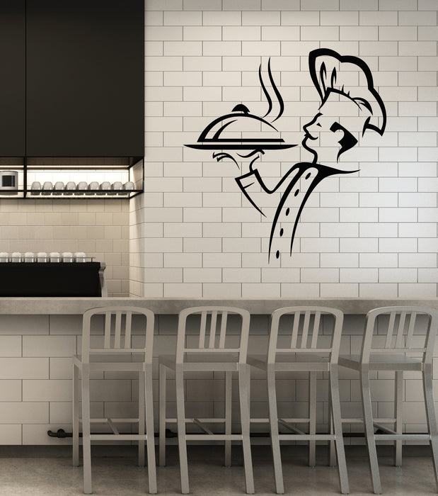 Vinyl Wall Decal Cook Chef Kitchen Restaurant Cooking Stickers Mural (g6133)