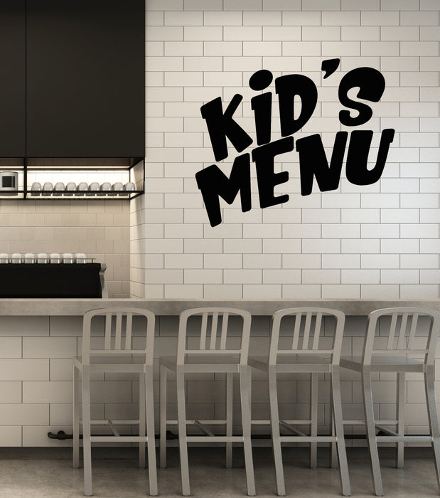 Vinyl Wall Decal Kitchen Decor Kid's Menu Children Cafe Stickers Mural (g7580)