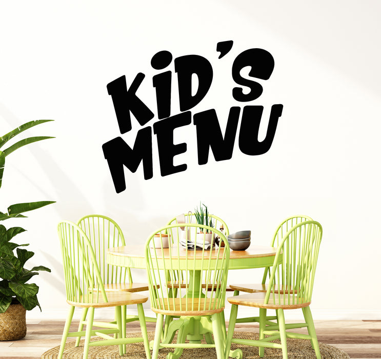 Vinyl Wall Decal Kitchen Decor Kid's Menu Children Cafe Stickers Mural (g7580)