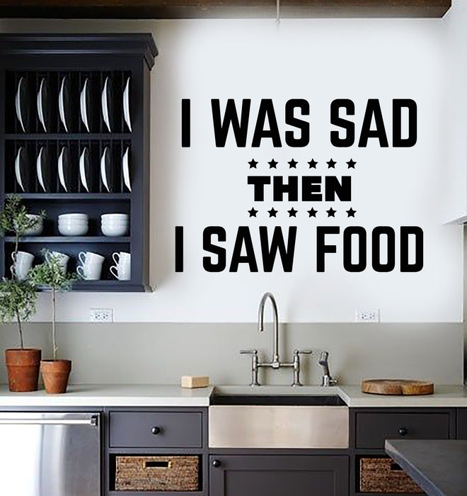 Vinyl Wall Decal Kitchen Decoration Dining Room Food Words Phrase Stickers Mural (g3123)