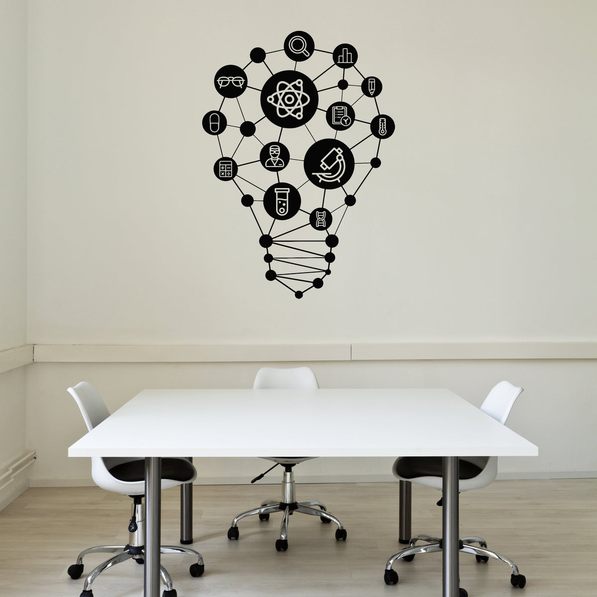 Vinyl Wall Decal Think Brain Home Office Room School Lab Inspirational —  Wallstickers4you