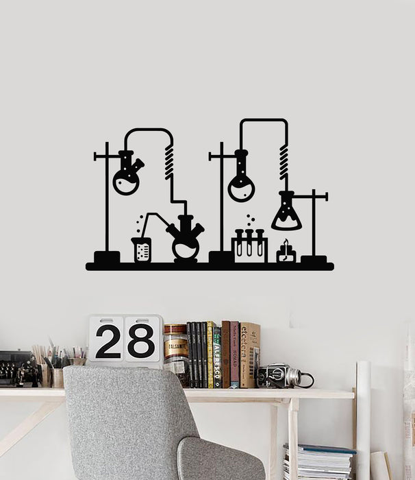Vinyl Wall Decal Chemical Lab Laboratory Science Class Room Chemistry Stickers Mural (g1500)