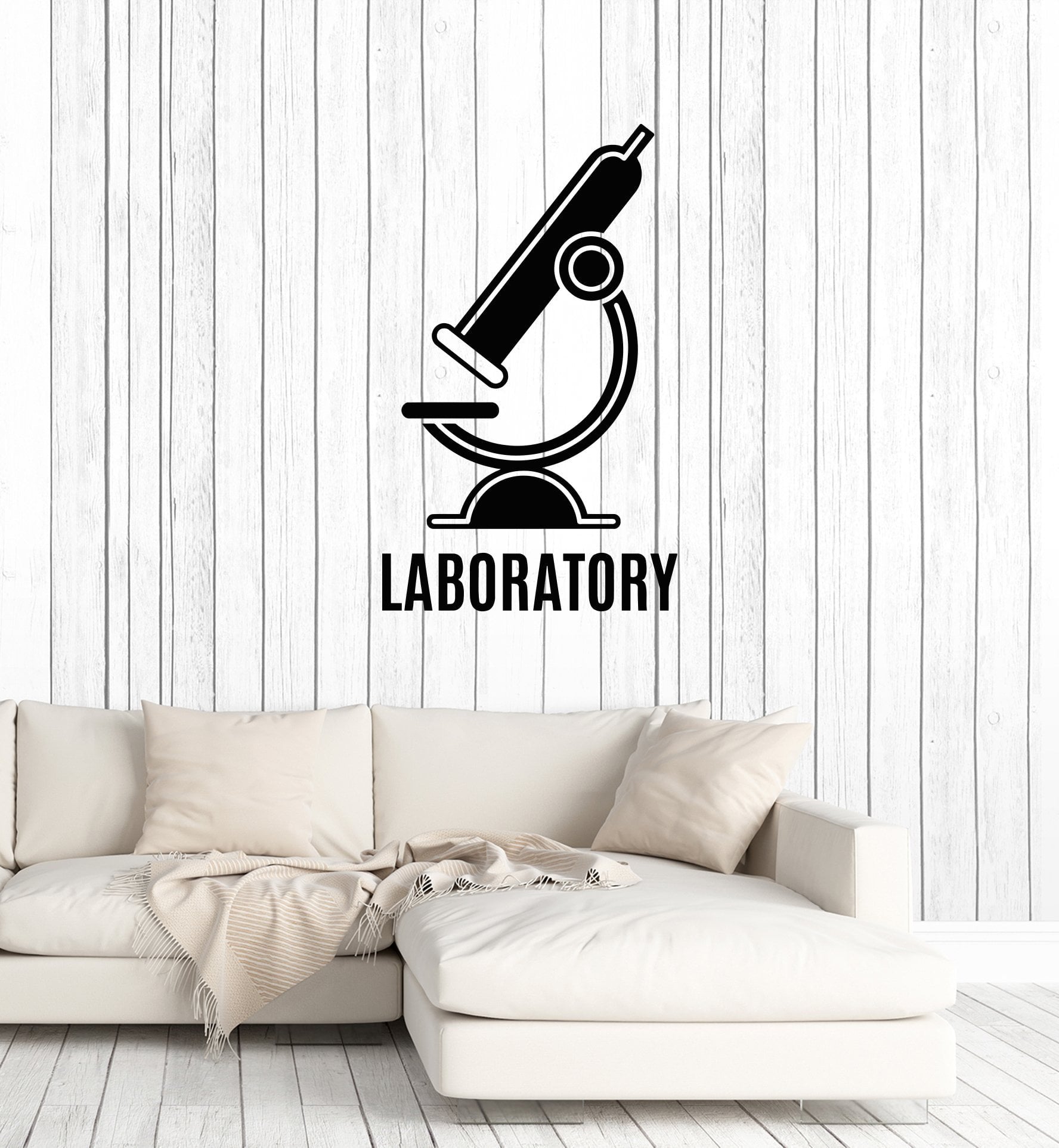 Vinyl Wall Decal Laboratory Word School Science Class Classroom Interi ...