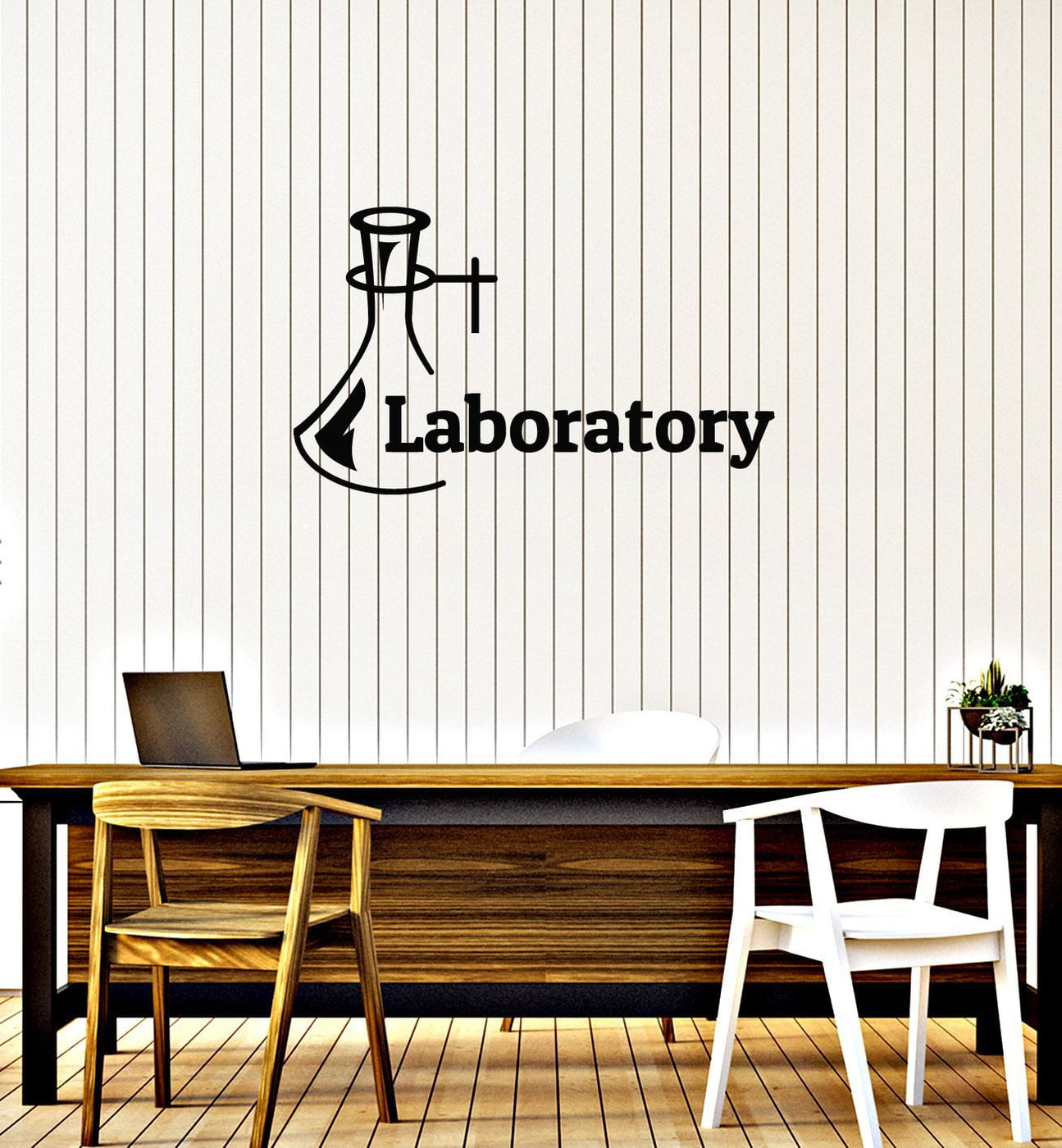 Vinyl Wall Decal Laboratory Word Lettering Lab Science Class School In ...