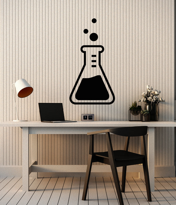 Vinyl Wall Decal Laboratory Zone Science Lab School Chemistry Classroom Stickers Mural (g1389)