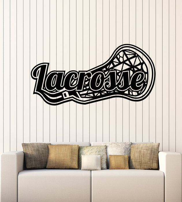 Autocollant mural en vinyle avec lettrage de crosse, jeu américain, balle, sport, autocollants muraux (g7093)