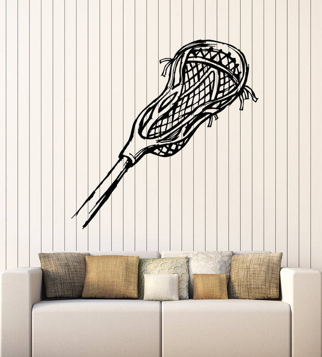 Vinyl Wall Decal Lacrosse Stick Team Game Ball Player Sport Stickers Mural (g7702)