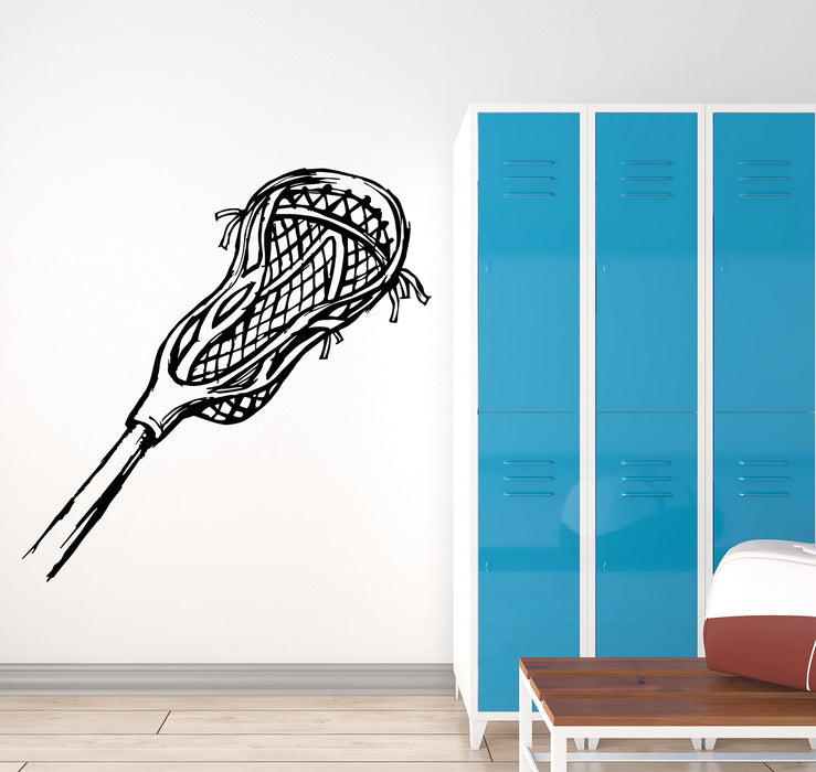 Vinyl Wall Decal Lacrosse Stick Team Game Ball Player Sport Stickers Mural (g7702)
