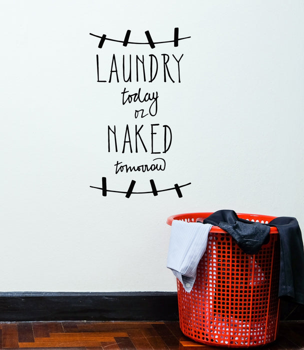 Vinyl Wall Decal Laundry Room Quote Decoration Art Stickers Mural (ig5572)