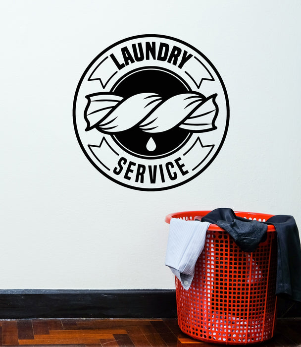 Vinyl Wall Decal Laundry Dry Cleaning Service Art Stickers Mural (g174)