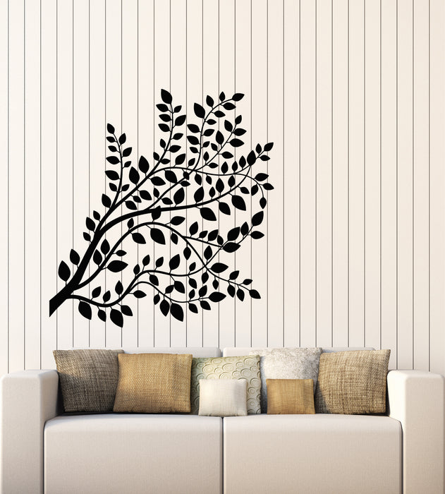 Vinyl Wall Decal Tree Branch Leaves Nature Forest Living Room Stickers Mural (g5302)