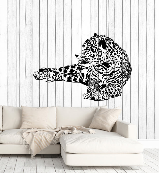 Vinyl Wall Decal Leopard Big Cat Predator Wild Animal Stickers Mural (g1253)