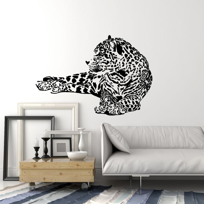 Vinyl Wall Decal Leopard Big Cat Predator Wild Animal Stickers Mural (g1253)