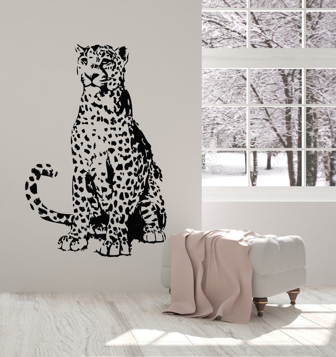 Vinyl Wall Decal Leopard African Wild Animal Predator Big Cat Stickers Mural (g2887)