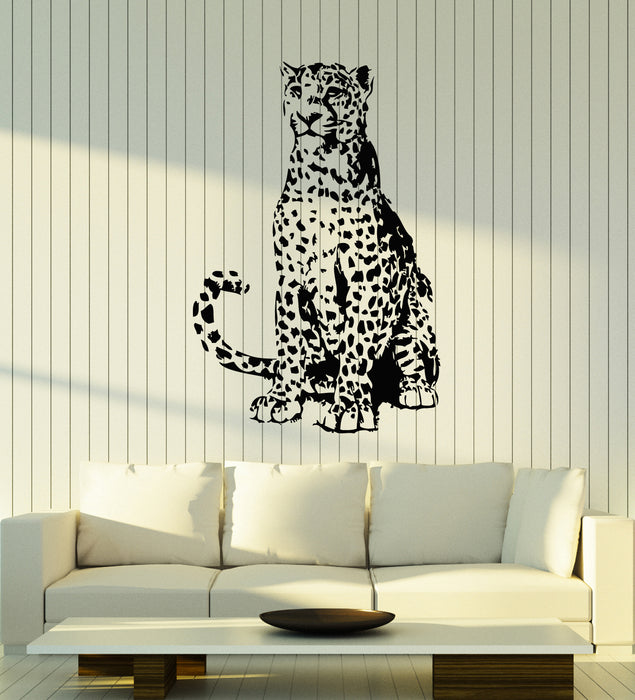 Vinyl Wall Decal Leopard African Wild Animal Predator Big Cat Stickers Mural (g2887)