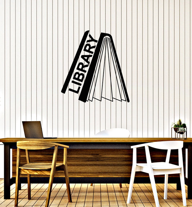 Autocollant mural en vinyle pour bibliothèque, librairie, rat de bibliothèque, salle de lecture (g3620)