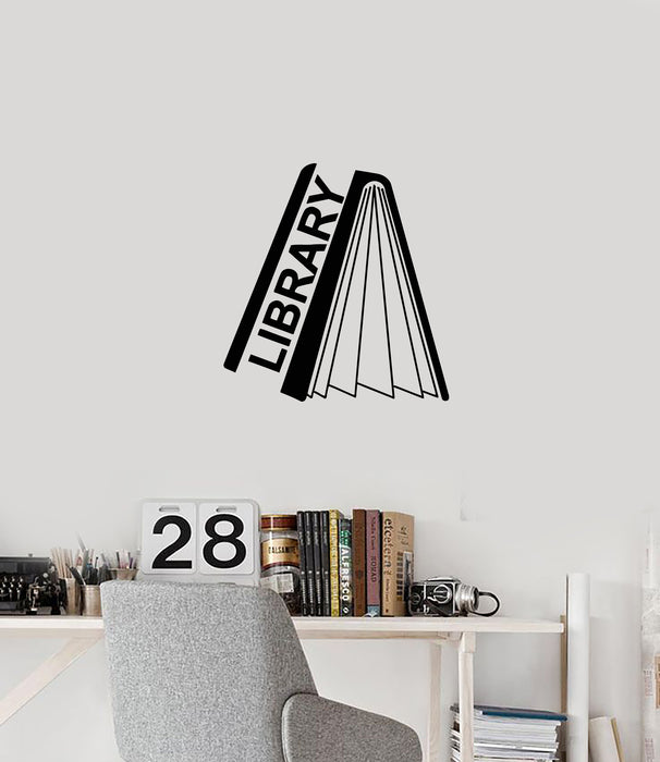 Autocollant mural en vinyle pour bibliothèque, librairie, rat de bibliothèque, salle de lecture (g3620)