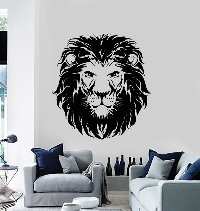 Vinyl Wall Decal Lion African Animal Head Tribal Kids Home Decor Stickers Mural (g1936)
