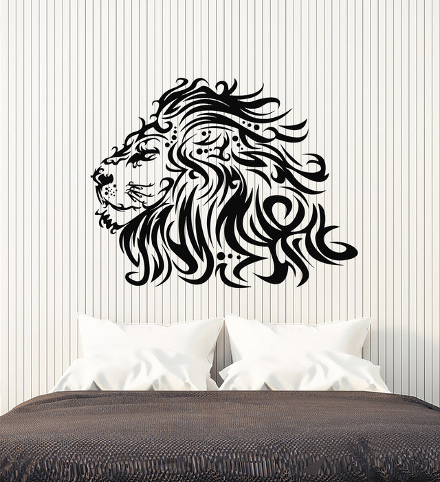 Vinyl Wall Decal Wild African Lion Head Animal Predator Stickers Mural (g2196)