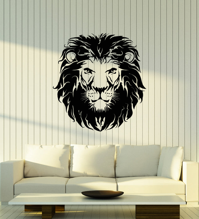 Vinyl Wall Decal Lion African Animal Head Tribal Kids Home Decor Stickers Mural (g1936)
