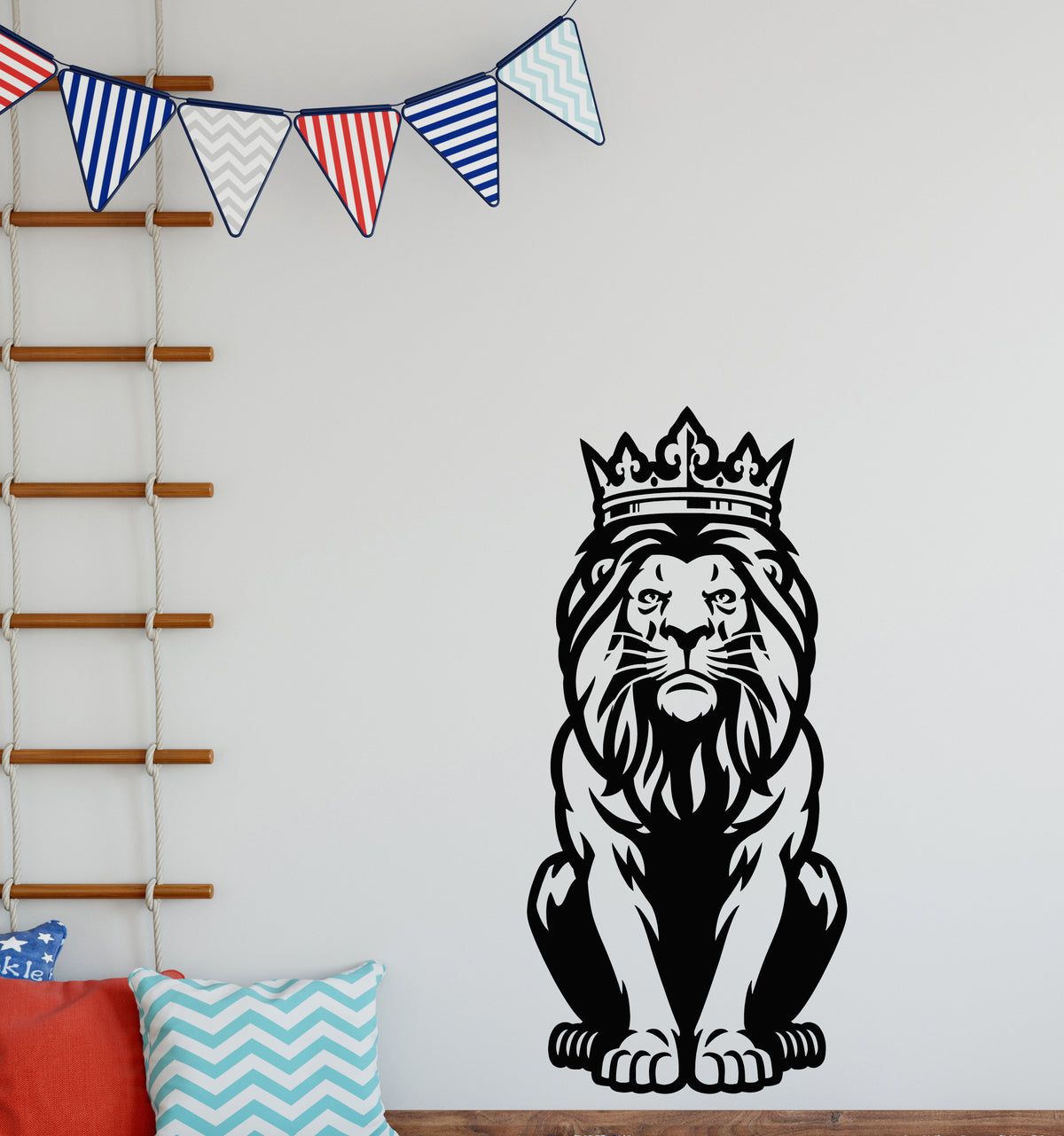 Vinyl Wall Decal Jungle Animal Lion King Predator Child Room Stickers ...