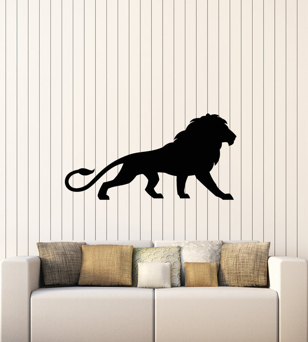 Vinyl Wall Decal African Lion Animal Tribal Predator King Stickers Mural (g4531)