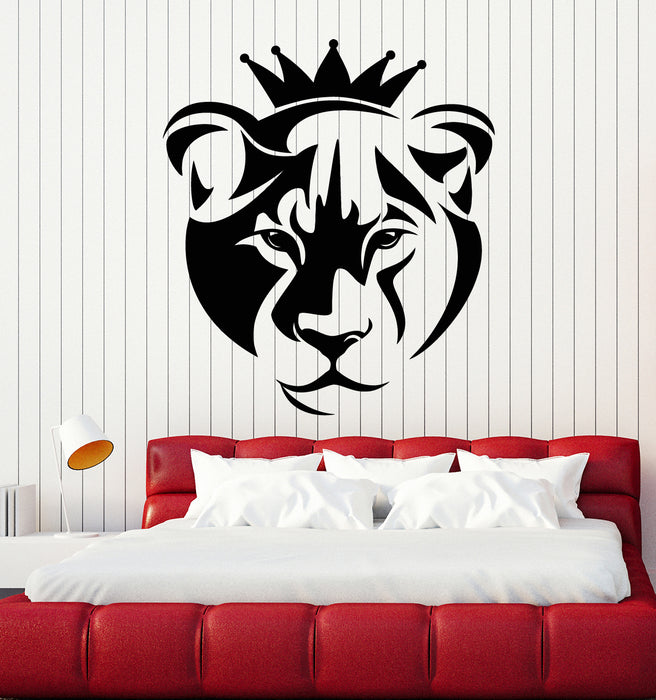 Vinyl Wall Decal African Animal Lion Head Predator Kids Room Stickers Mural (g5360)