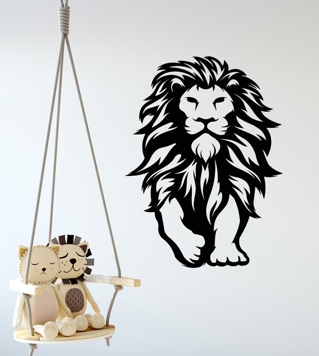 Vinyl Wall Decal Cartoon Lion Animal Predator Children Room Stickers Mural (g6596)