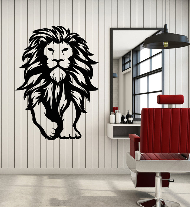 Vinyl Wall Decal Cartoon Lion Animal Predator Children Room Stickers Mural (g6596)