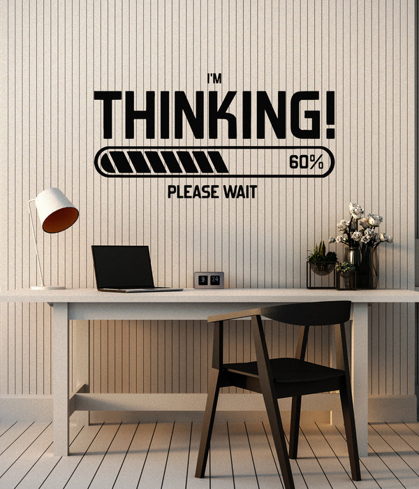 Vinyl Wall Decal Gaming Loading Game Zone Lettering I Thinking Geek Room Stickers Mural (g2211)