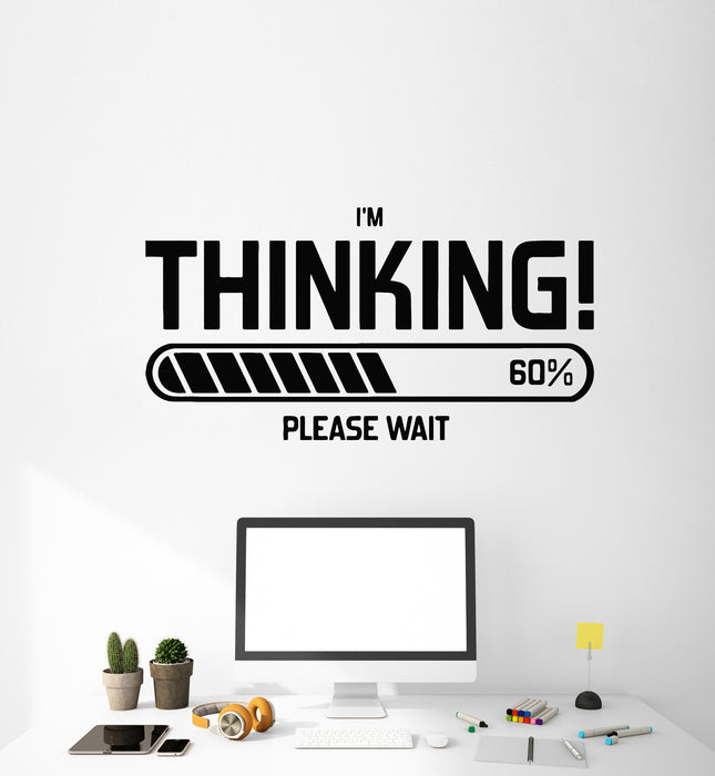 Vinyl Wall Decal Gaming Loading Game Zone Lettering I Thinking Geek Room Stickers Mural (g2211)