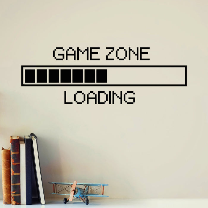 Vinyl Decal Game Zone Computer Gaming Decor Loading Video Game Wall Stickers Unique Gift (ig2747)