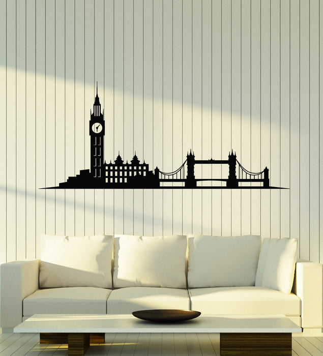 Vinyl Wall Decal Big Ben London Street UK Great Britain Stickers Mural (g3039)