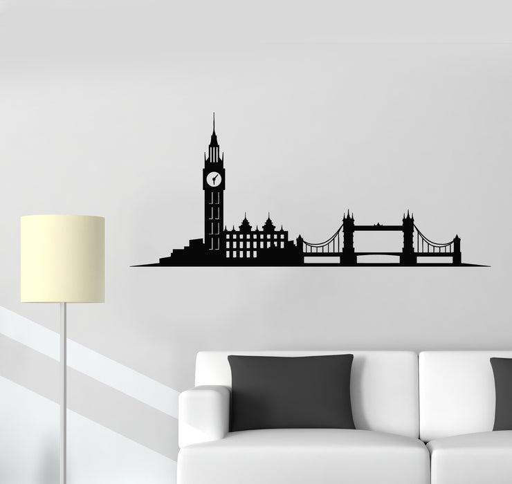 Vinyl Wall Decal Big Ben London Street UK Great Britain Stickers Mural (g3039)
