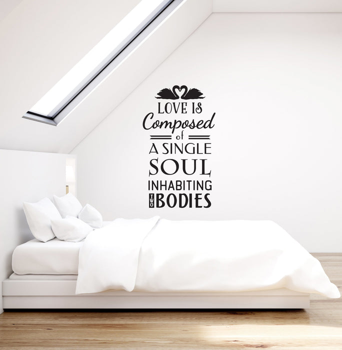 Vinyl Wall Decal Love Romantic Quote Bedroom Home Interior Room Stickers Mural (ig5851)