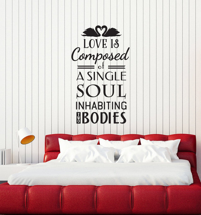 Vinyl Wall Decal Love Romantic Quote Bedroom Home Interior Room Stickers Mural (ig5851)